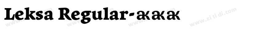Leksa Regular字体转换